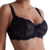 Aubade Danse Des Sens Comfort Half-Cup Bra - Evening Blue 1 Aubade Danse Des Sens Comfort Half-Cup Bra - Evening Blue -FREYA Shop braforme aubade danse des sens OG14 02 EVEB f