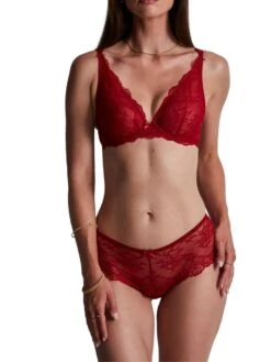 Aubade Danse Des Sens Triangle Plunge Bra - Irresistible Red -FREYA Shop braforme aubade danse des sense 0G12 IRRE 2f