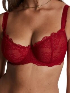 Aubade Danse Des Sens Comfort Half-Cup Bra - Irresistible Red