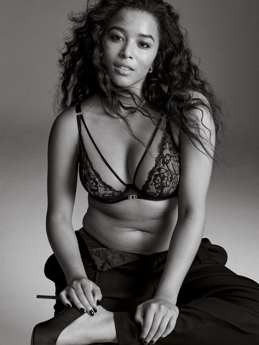 Aubade Feeling Myself Triangle Plunge Bra - Astral Blue 10 Aubade Feeling Myself Triangle Plunge Bra - Astral Blue - Image 8