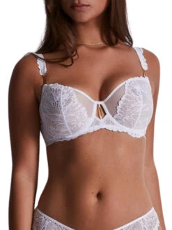 Aubade Flowermania Half Cup Bra - Blanc