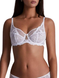 Aubade Flowermania High Apex Full Cup Bra - Blanc