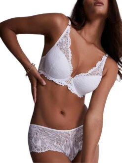 Aubade Flowermania High Apex Plunge Bra - Blanc -FREYA Shop braforme aubade flowermania LAN81 BLAN 4f