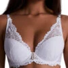 Aubade Flowermania High Apex Plunge Bra - Blanc -FREYA Shop braforme aubade flowermania LAN81 BLAN f