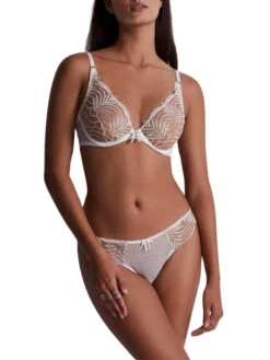 Aubade Hypnolove Triangle Plunge Bra - Gold Feather -FREYA Shop braforme aubade hypnolove LDF12 GOLF 3f