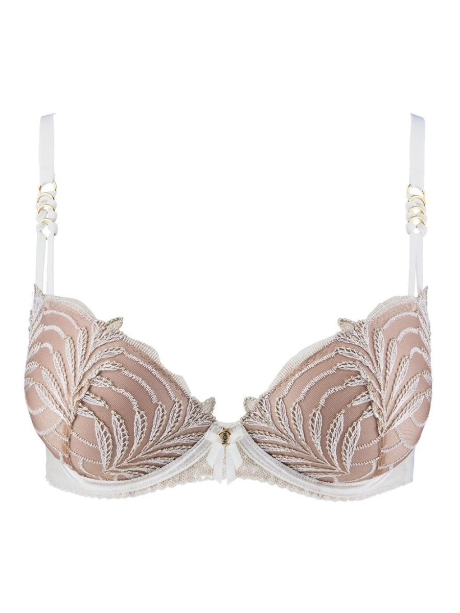 Aubade Hypnolove Moulded Push-Up Bra - Gold Feather 10 Aubade Hypnolove Moulded Push-Up Bra - Gold Feather - Image 8