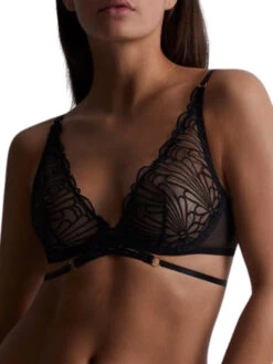 Aubade L'Indomptable Triangle Plunge Bra - Afterdark