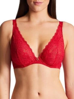 Aubade Rosessence Comfort Triangle Plunge Bra - Gala