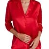 Aubade Toi Mon Amour Silk Blouse - Rouge Passion -FREYA Shop braforme aubade lingerie qs44 rouge f