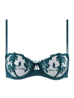 Aubade Lovessence Half Cup Bra - Imperial Green 11 Aubade Lovessence Half Cup Bra - Imperial Green -FREYA Shop braforme aubade lovessence rmf14 img cut