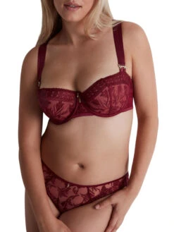 Aubade Magnetic Spell Half Cup Demi Bra - Crimson Red -FREYA Shop braforme aubade magnetic spell 2DF14 CRIM 4f