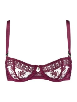 Aubade Magnetic Spell Half Cup Demi Bra - Crimson Red -FREYA Shop braforme aubade magnetic spell 2DF14 CRIM c
