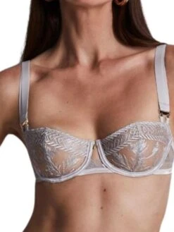 Aubade Magnetic Spell Half Cup Demi Bra - Platinum