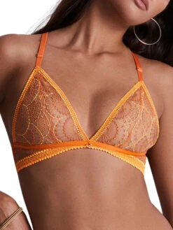 Aubade Pure Vibration Triangle Bralette - Orange Pulp
