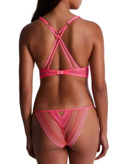 Aubade Pure Vibration Triangle Bralette - Pink Flash -FREYA Shop braforme aubade pure vibration 2F10 PINF 2b