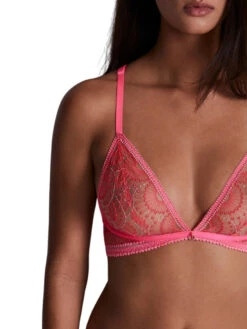 Aubade Pure Vibration Triangle Bralette - Pink Flash -FREYA Shop braforme aubade pure vibration 2F10 PINF 2s