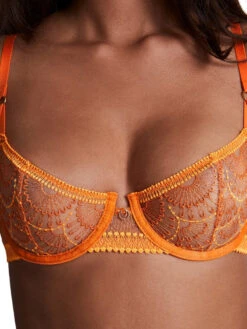 Aubade Pure Vibration Half Cup Bra - Orange Pulp -FREYA Shop braforme aubade pure vibration 2FF14 OPUL 2s