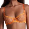 Aubade Pure Vibration Half Cup Bra - Orange Pulp -FREYA Shop braforme aubade pure vibration 2FF14 OPUL f