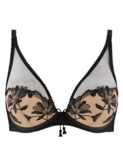 Aubade Lovessence Underwired Triangle Bra - Noir -FREYA Shop braforme aubade rmf12 noi c