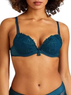 Aubade Lovessence Plunge Push Up Bra - Imperial Green