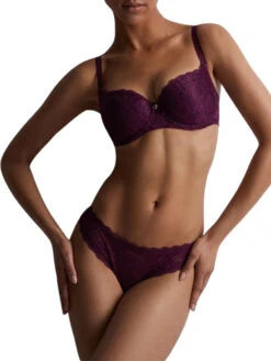 Aubade Rosessence Half Cup Bra - Berry -FREYA Shop braforme aubade rosessence HK04 BERR 3f