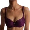 Aubade Rosessence Half Cup Bra - Berry -FREYA Shop braforme aubade rosessence HK04 BERR f