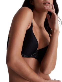 Aubade Rosessence Care Spacer T-Shirt Bra - Black -FREYA Shop braforme aubade rosessence care 2K09 02 BLAK 2s