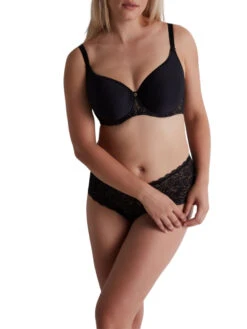 Aubade Rosessence Care Spacer T-Shirt Bra - Black -FREYA Shop braforme aubade rosessence care 2K09 02 BLAK 4f