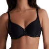 Aubade Rosessence Care Spacer T-Shirt Bra - Black -FREYA Shop braforme aubade rosessence care 2K09 02 BLAK f