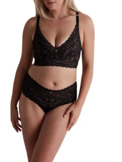 Aubade Rosessence Care Triangle Bralette - Black -FREYA Shop braforme aubade rosessence care 2K10 02 BLAK 5f