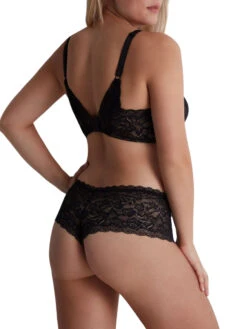 Aubade Rosessence Care High Apex Plunge Bra - Black 14 Aubade Rosessence Care High Apex Plunge Bra - Black -FREYA Shop braforme aubade rosessence care 2KN81 BLAK 2b