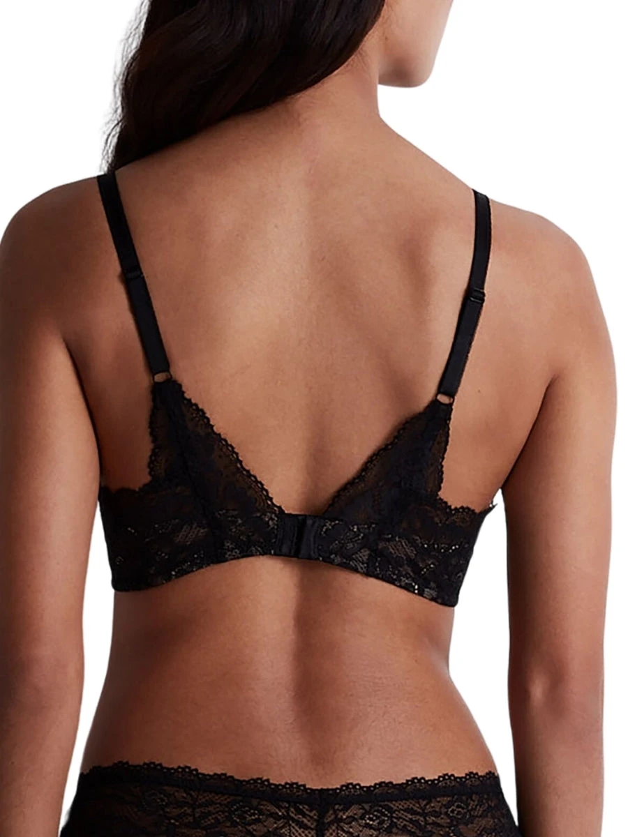 Aubade Rosessence Care High Apex Plunge Bra - Black 4 Aubade Rosessence Care High Apex Plunge Bra - Black - Image 2
