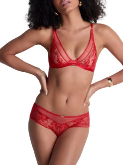 Aubade Rules Of Attraction Triangle Plunge Bra - Flame -FREYA Shop braforme aubade rules of attraction 4BF12 FLAE 2f
