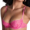 Aubade Rules Of Attraction Half Cup Bra - Exciting Pink