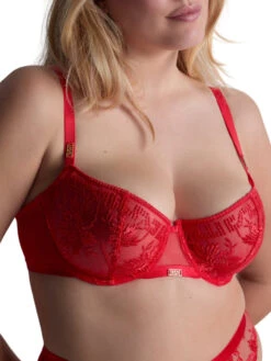 Aubade Rules Of Attraction Half Cup Bra - Flame -FREYA Shop braforme aubade rules of attraction 4BF14 FLAE 3f