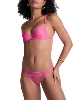 Aubade Rules Of Attraction Moulded Push-Up Bra - Exciting Pink -FREYA Shop braforme aubade rules of attraction 4BN08 EXCI 2f