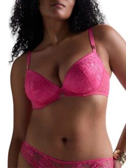 Aubade Rules Of Attraction Moulded Push-Up Bra - Exciting Pink -FREYA Shop braforme aubade rules of attraction 4BN08 EXCI 3f