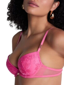 Aubade Rules Of Attraction Moulded Push-Up Bra - Exciting Pink