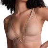 Aubade Sheer Emotion Triangle Bralette - Sand