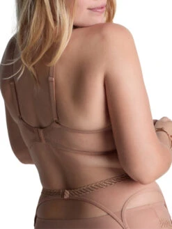 Aubade Sheer Emotion Triangle Plunge Bra - Sand -FREYA Shop braforme aubade sheer emotion 4MF12 SANN 3b