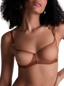 Aubade Sheer Emotion Half Cup Bra - Honey