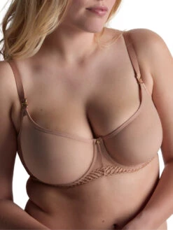 Aubade Sheer Emotion Half Cup Bra - Sand -FREYA Shop braforme aubade sheer emotion 4MF14 SANN 3f