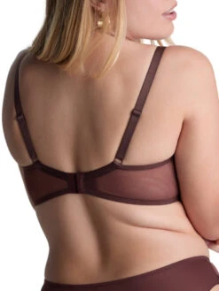 Aubade Sheer Emotion Half Cup Bra - Sepia -FREYA Shop braforme aubade sheer emotion 4MF14 SEPA 3b