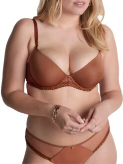Aubade Sheer Emotion Moulded Push-Up Bra - Honey -FREYA Shop braforme aubade sheer emotion 4MN08 HONE 3f