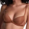 Aubade Sheer Emotion Moulded Push-Up Bra - Honey -FREYA Shop braforme aubade sheer emotion 4MN08 HONE f
