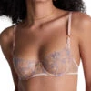 Aubade Sound Of Heart Half Cup Bra - Lavender Aura
