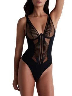 Aubade Sumptuous Waves Bodysuit - Smoky Attraction