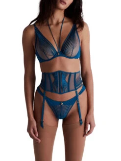 Aubade Sumptuous Waves Triangle Plunge Bra - Imperial Blue 16 Aubade Sumptuous Waves Triangle Plunge Bra - Imperial Blue -FREYA Shop braforme aubade sumptuous waves 3CF12 IMBL 5f