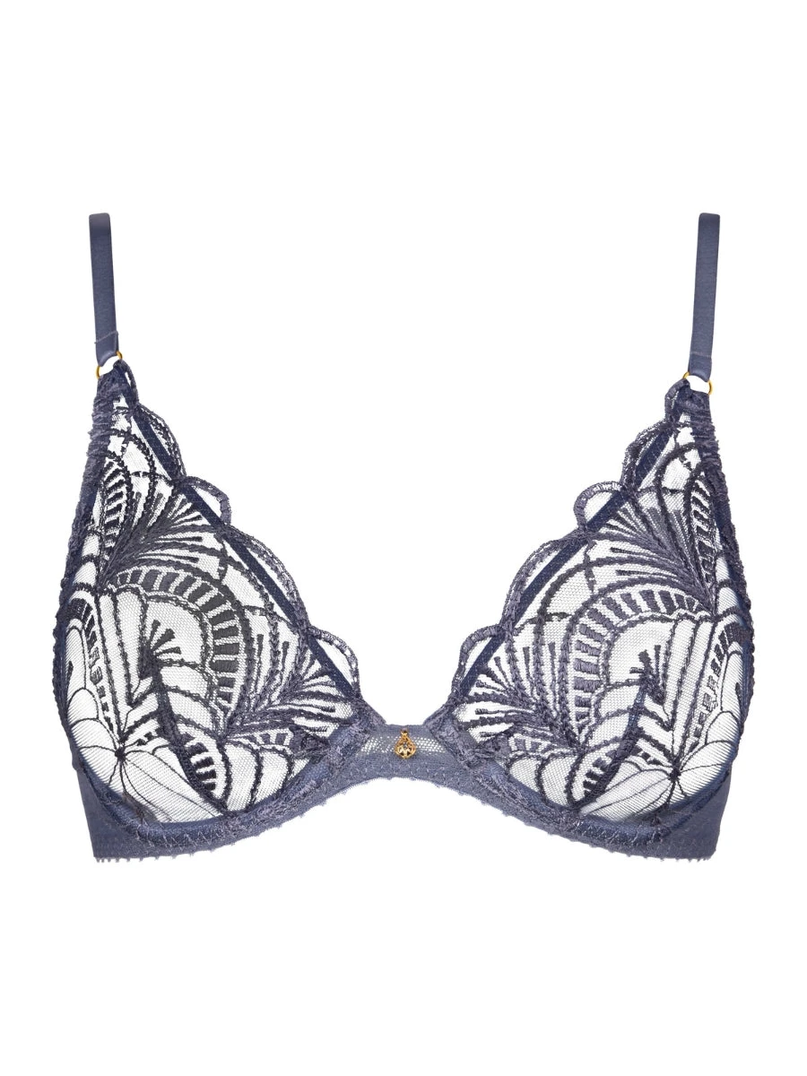 Aubade Vibes Triangle Plunge Bra - Denim 9 Aubade Vibes Triangle Plunge Bra - Denim - Image 7