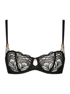 Aubade Vibes Half Cup Bra - Black -FREYA Shop braforme aubade vibes 2BF14 BLAK c